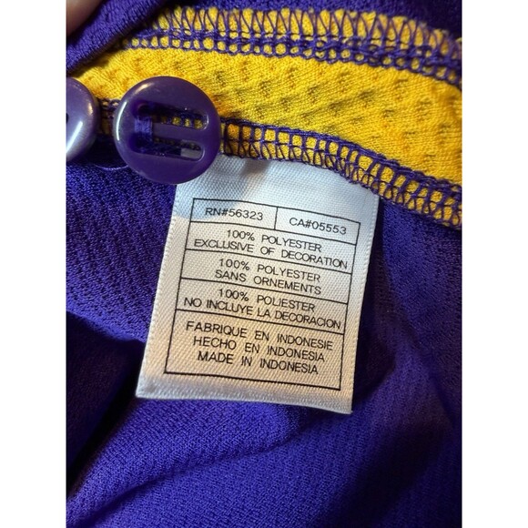 Nike LSU Tigers Shirt Mens Large Purple Dri Fit Polo Football NCAA - Picture 10 of 11